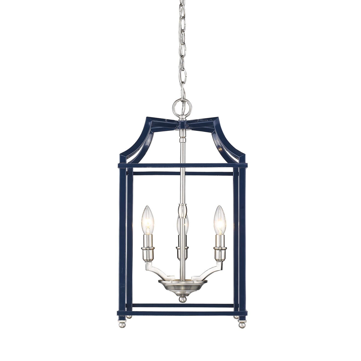 Golden Leighton 3-Light 22" Pendant Light in Pewter