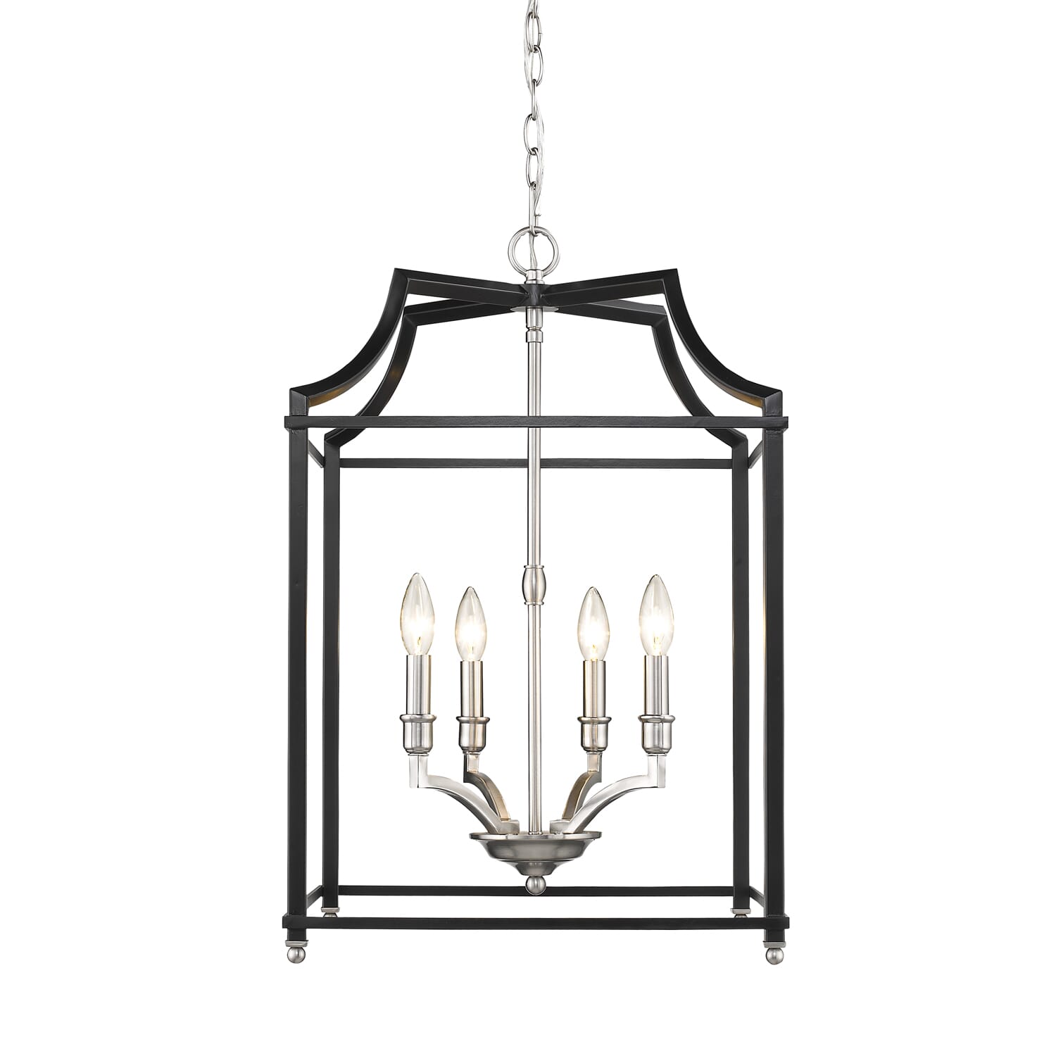 Golden Leighton 4-Light 26" Pendant Light in Pewter