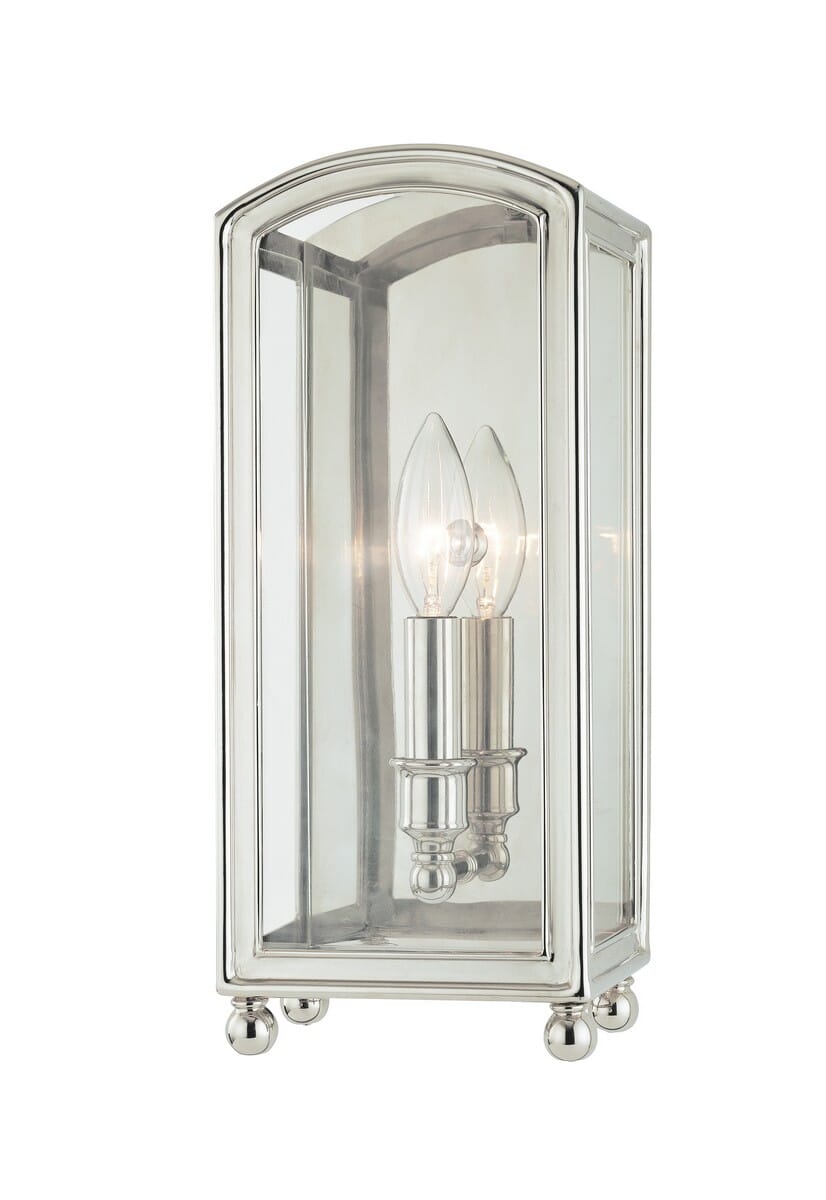 Hudson Valley Millbrook 13" Wall Sconce in Polished Nickel