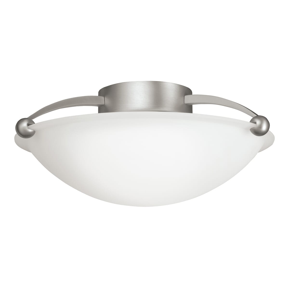 Kichler 2-Light 15" Ceiling Light in Brushed Nickel