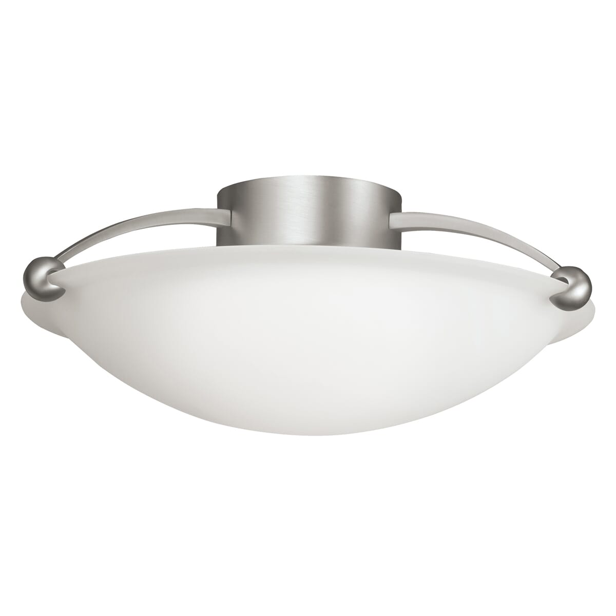 Kichler 3-Light 17" Semi-Flush in Brushed Nickel