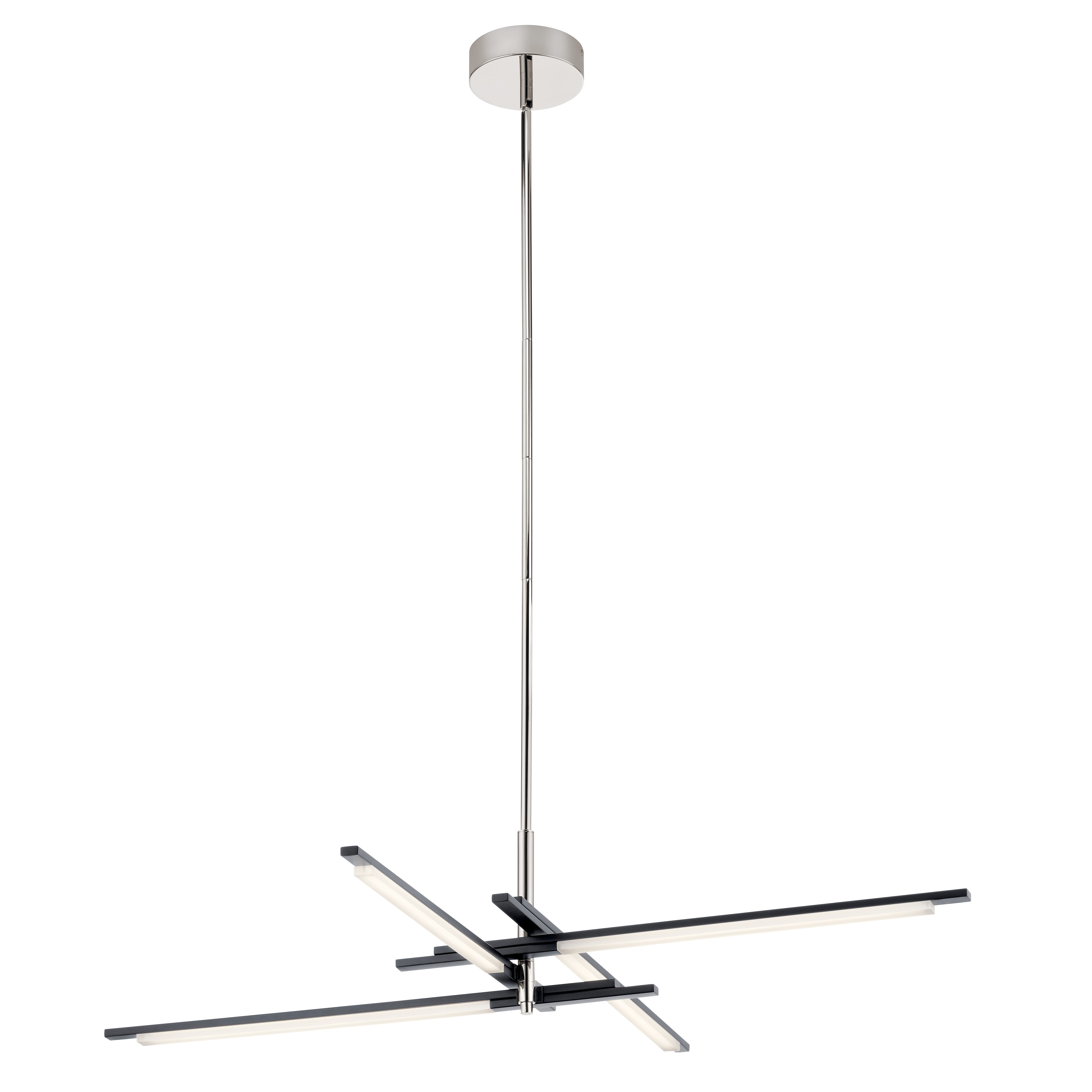 Elan Charter 4-Light 40" Pendant Light in Matte Black