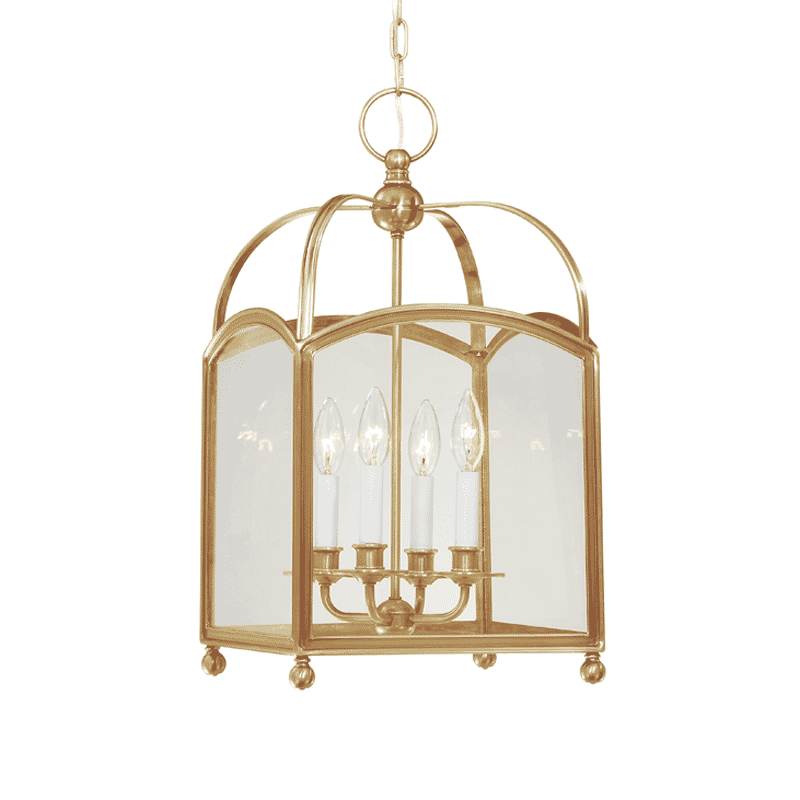 Hudson Valley Millbrook 4-Light 22" Pendant Light in Aged Brass