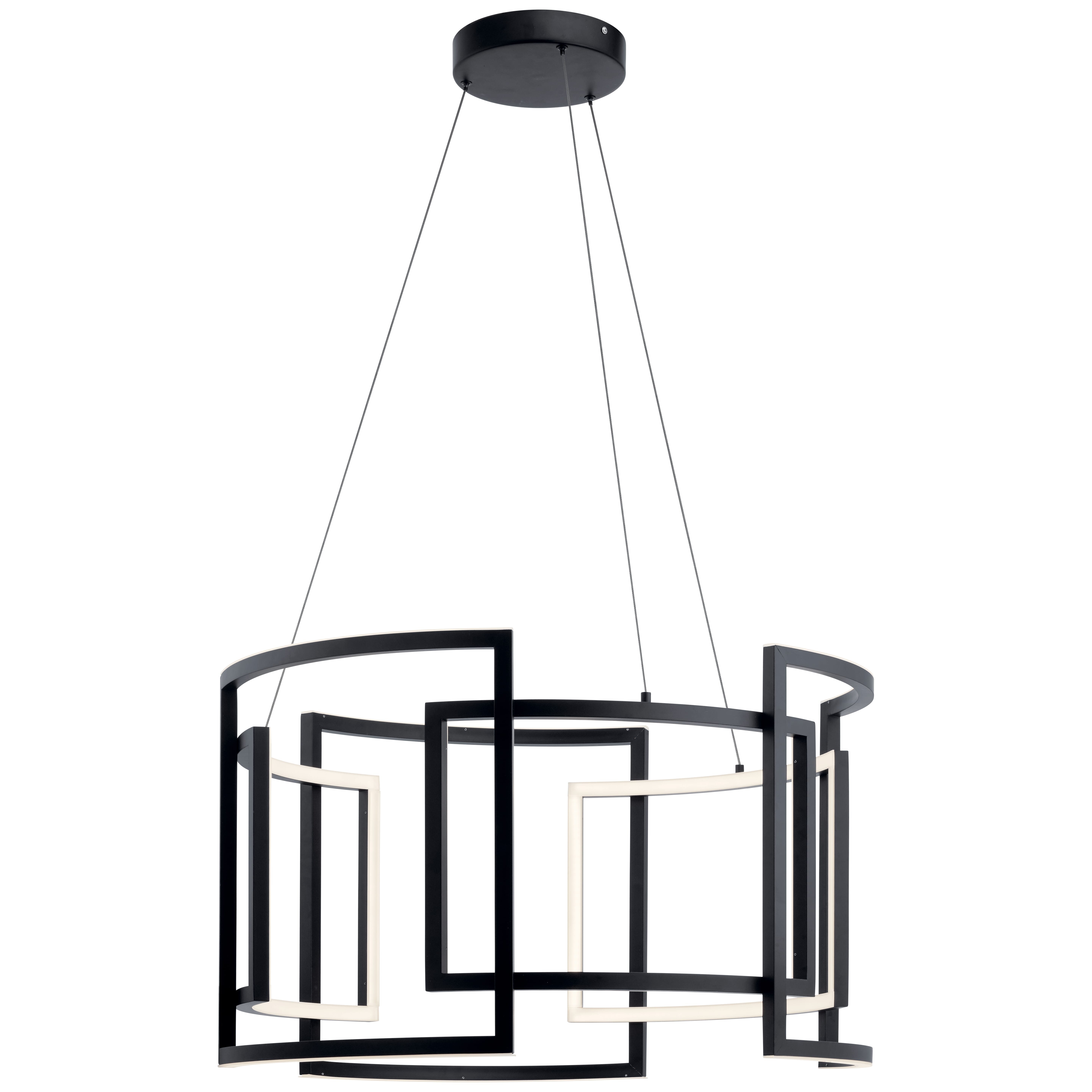 Elan Modern 9-Light Pendant Light in Black