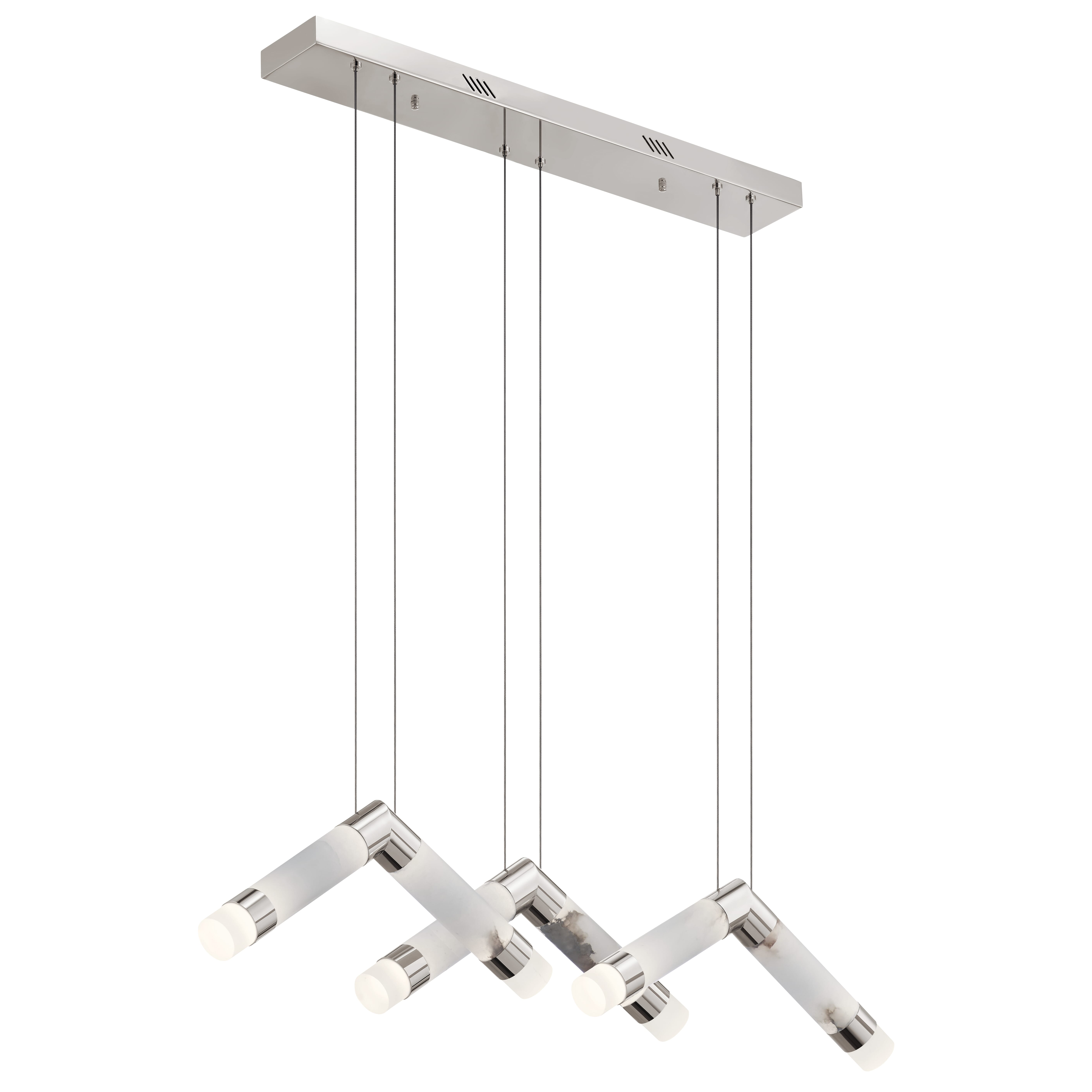 Elan Modern 6-Light Pendant Light in Polished Nickel