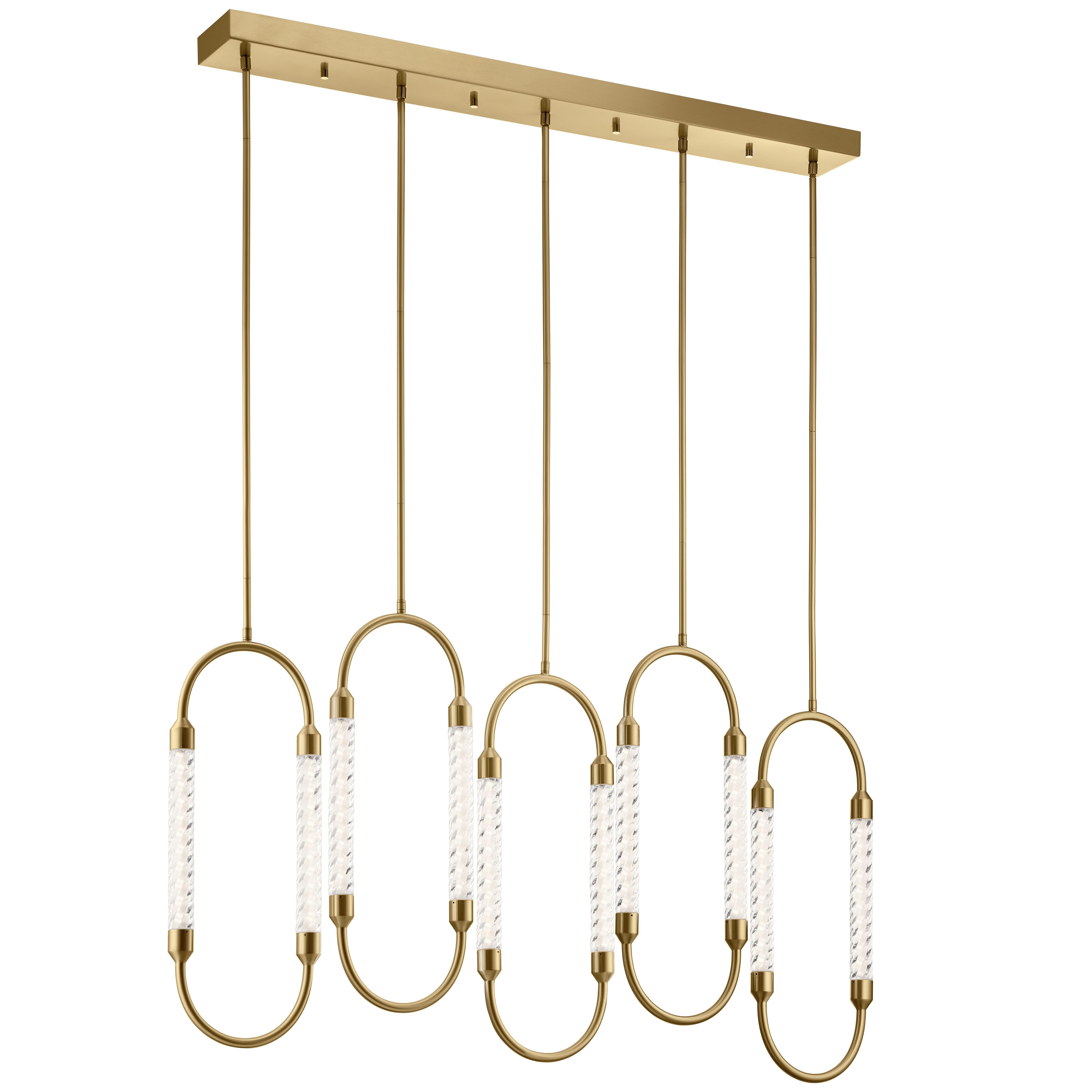 Elan Modern 5-Light 9" Pendant Light in Champagne Gold