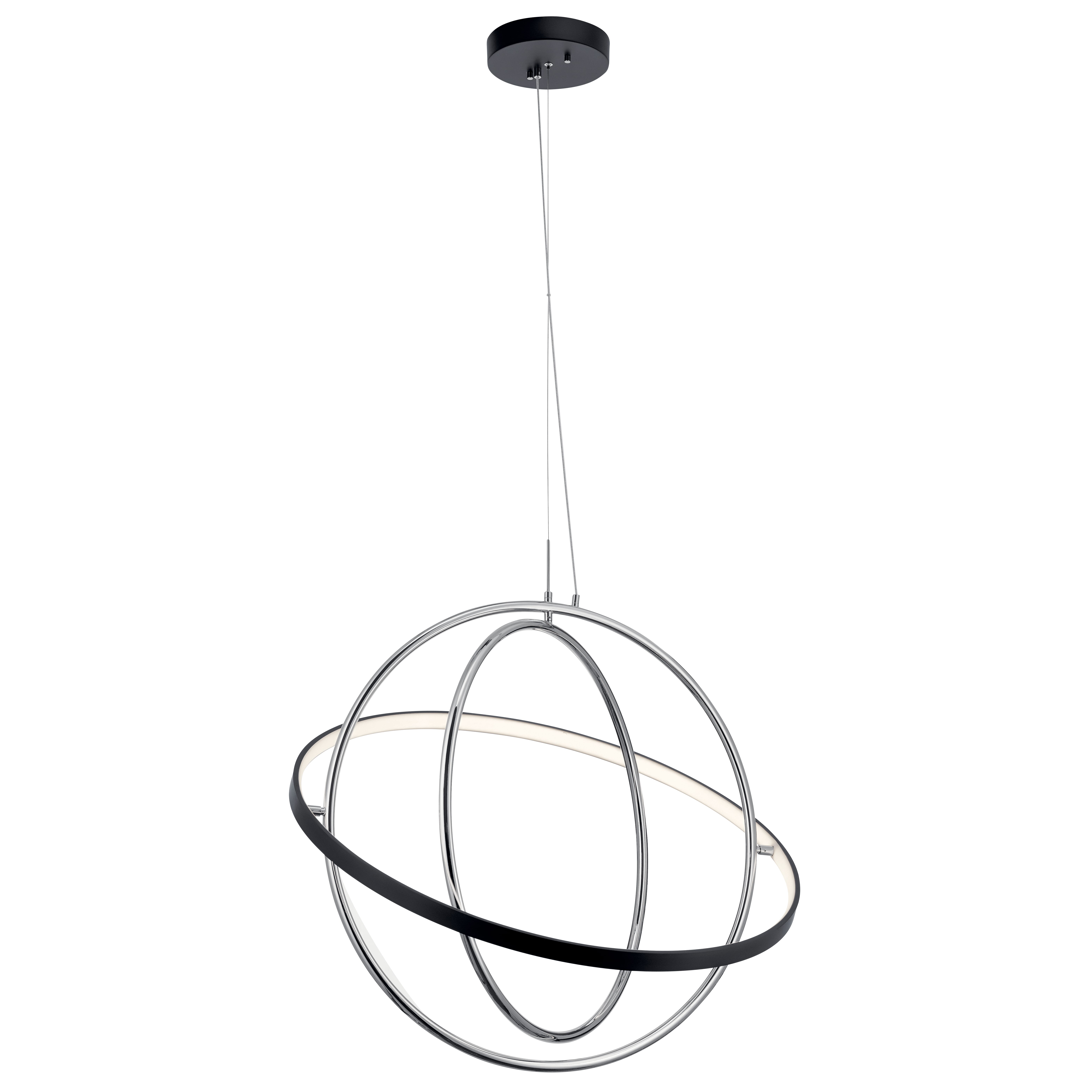 Elan 32" Modern Chandelier in Matte Black