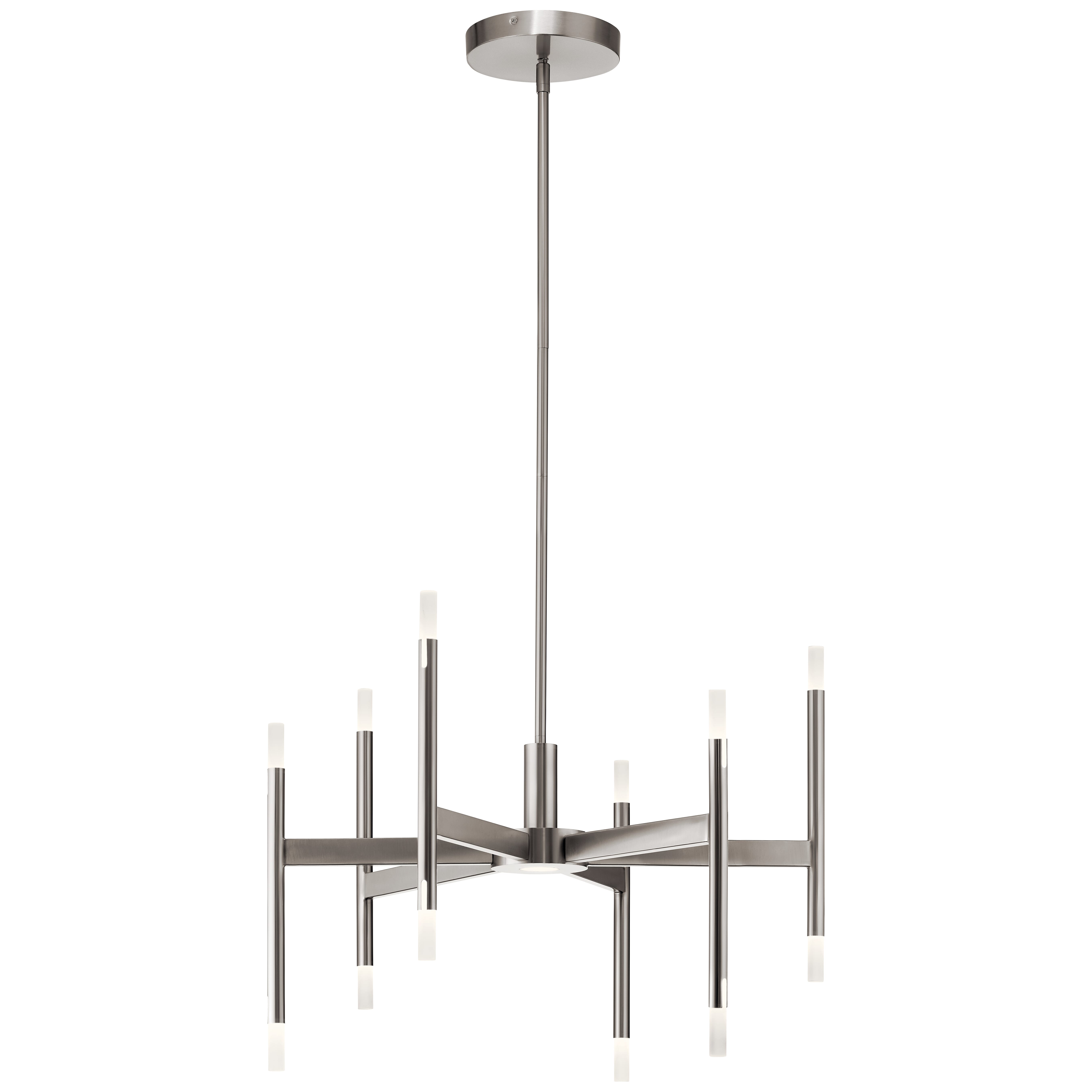 Elan 26" Modern Chandelier in Brushed Nickel