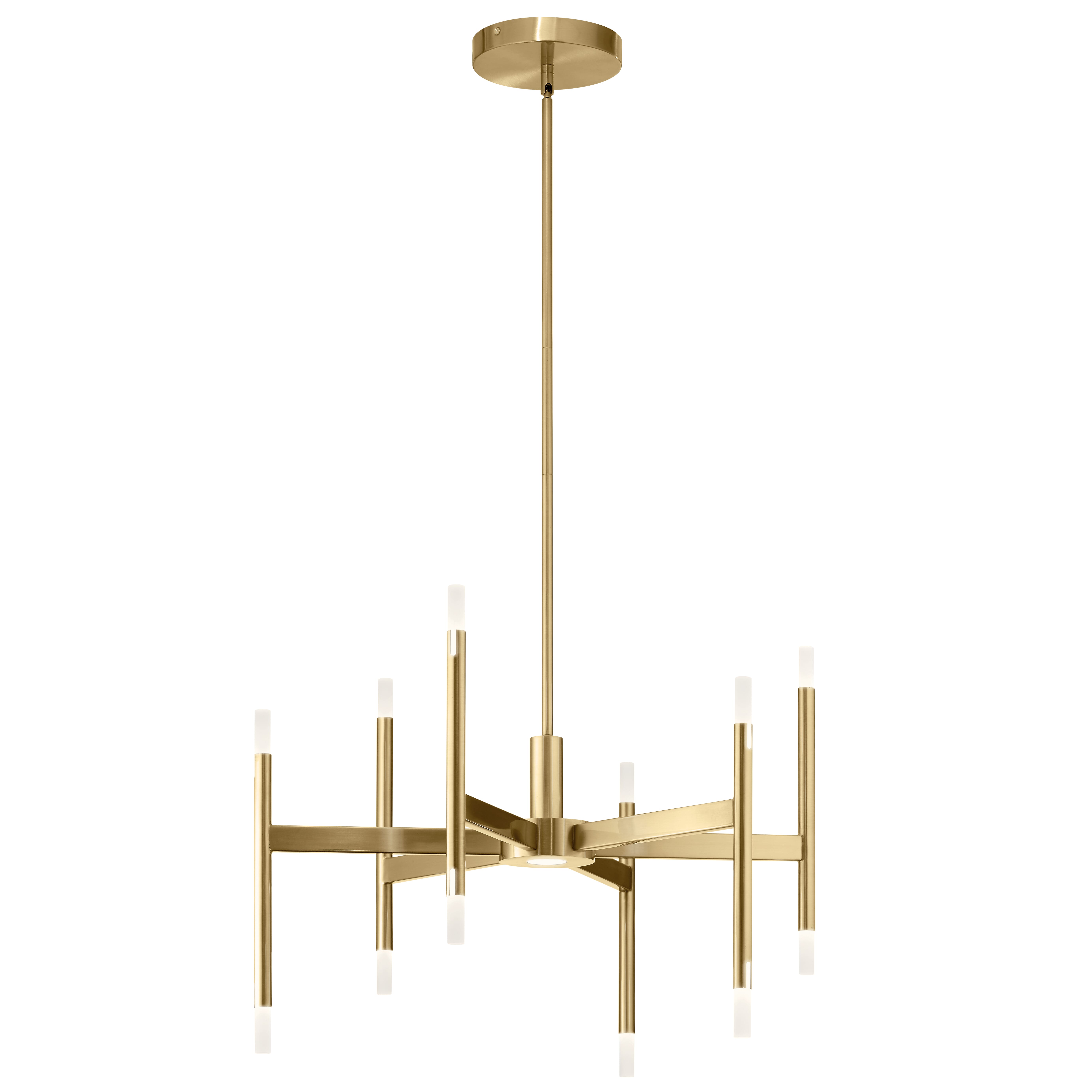 Elan 26" Modern Chandelier in Champagne Gold