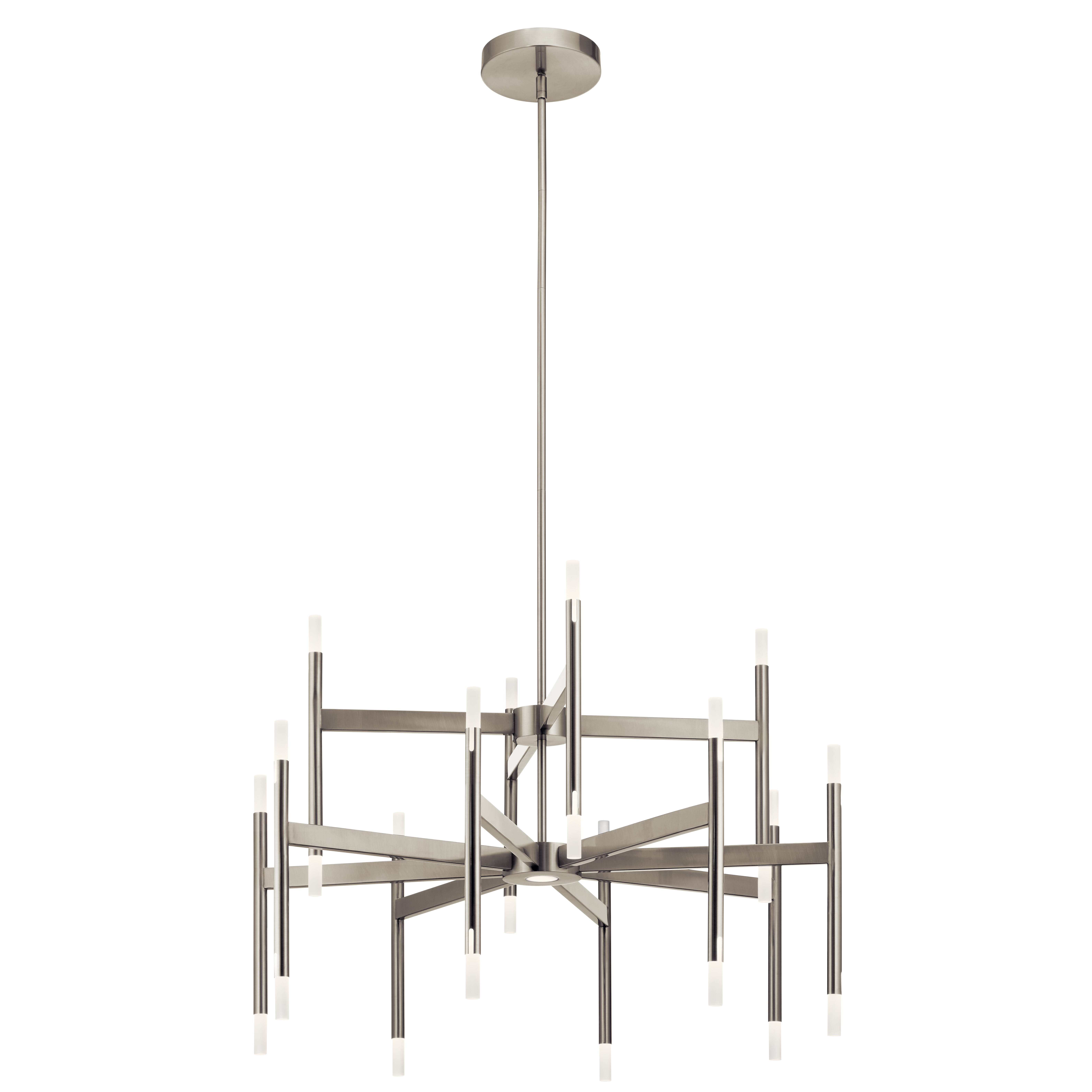 Elan 32" Modern Chandelier in Brushed Nickel