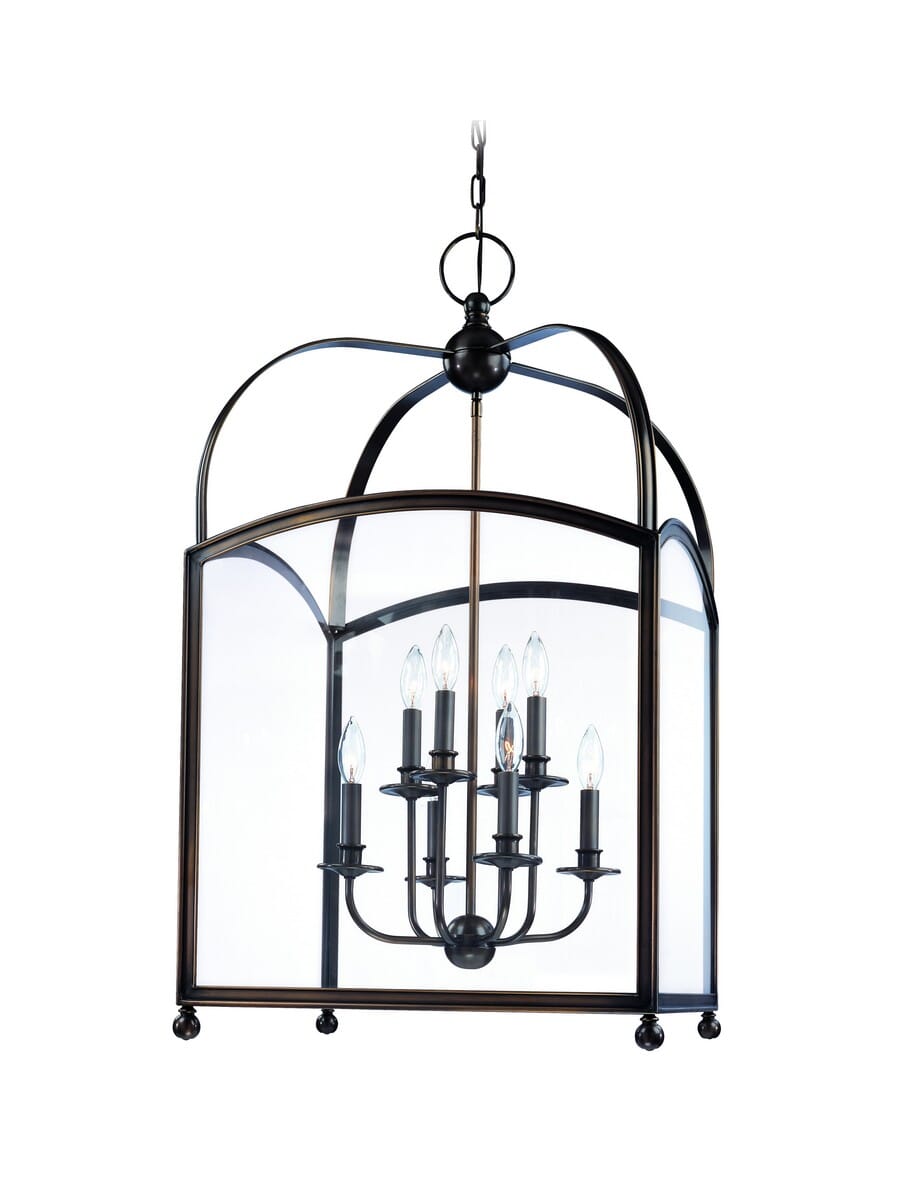 Hudson Valley Millbrook 8-Light Chandelier in Distressed Bronze