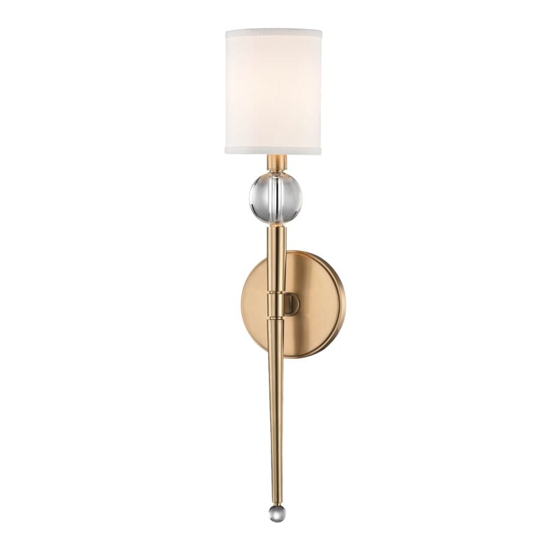 Hudson Valley Rockland 21" Wall Sconce in Aged Brass