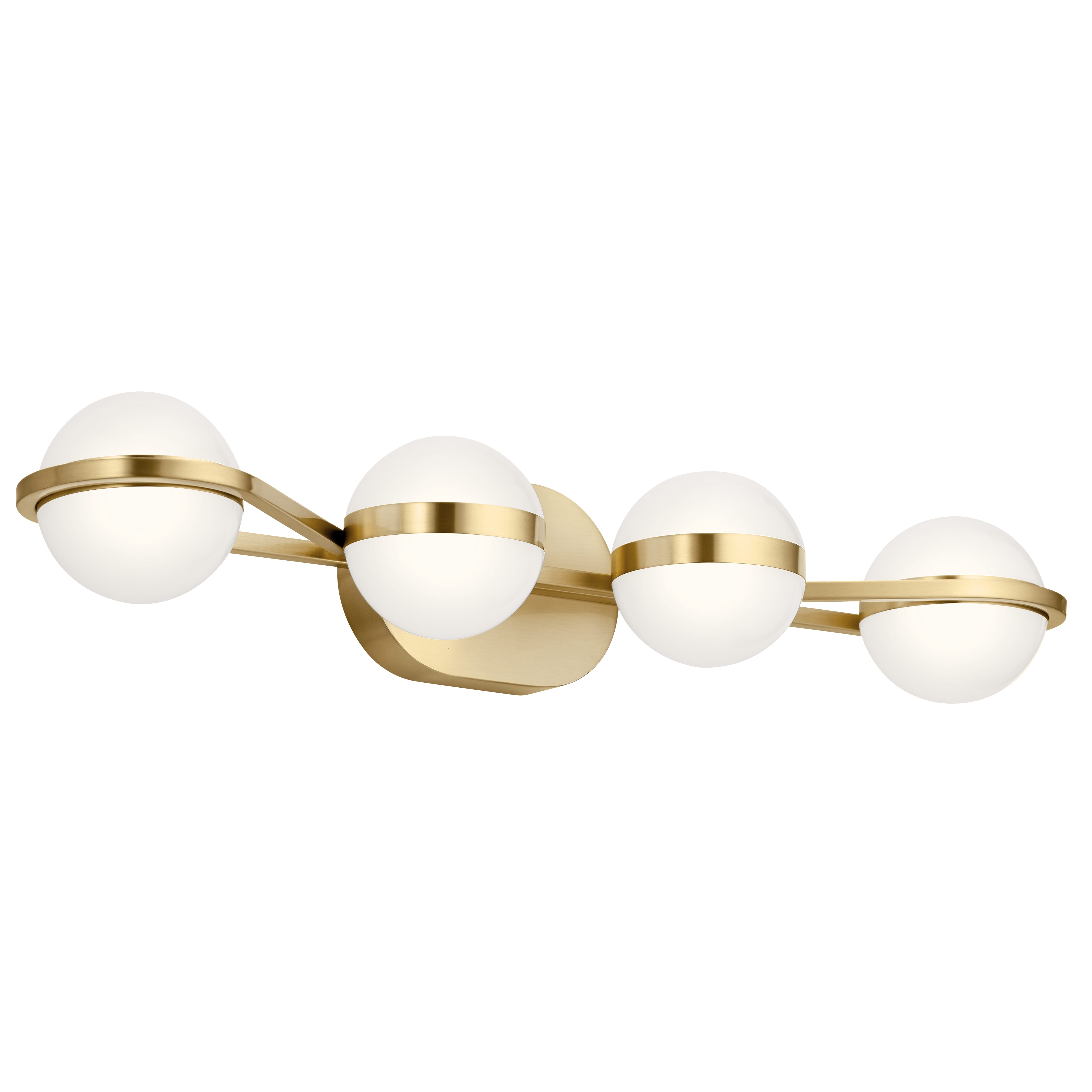 Elan 4-Light 30" Bathroom Vanity Light in Champagne Gold