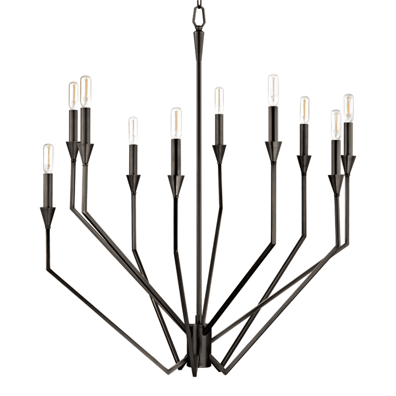 Hudson Valley Archie 10-Light Chandelier in Old Bronze