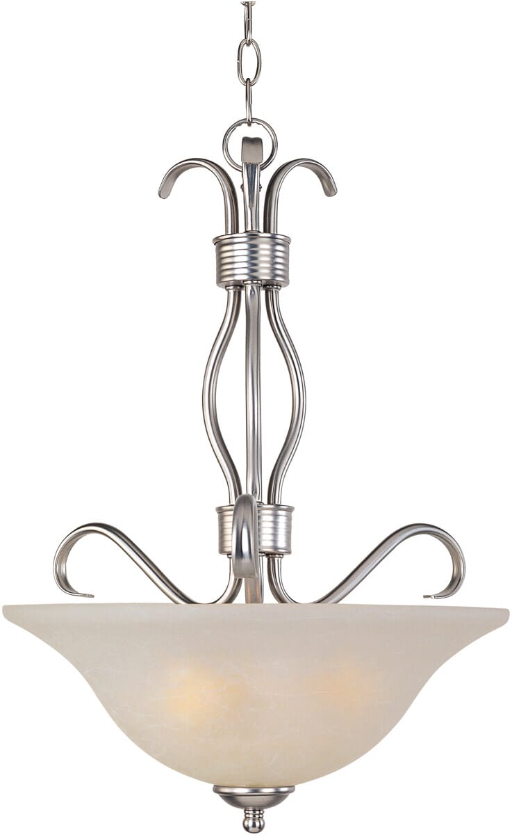 Maxim Lighting Basix EE 3-Light Bowl Pendant - Satin Nickel