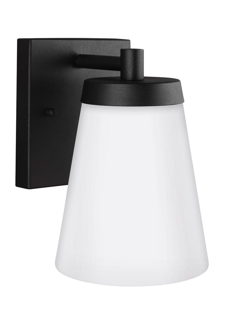 Sea Gull Renville 7" Outdoor Wall Light in Black