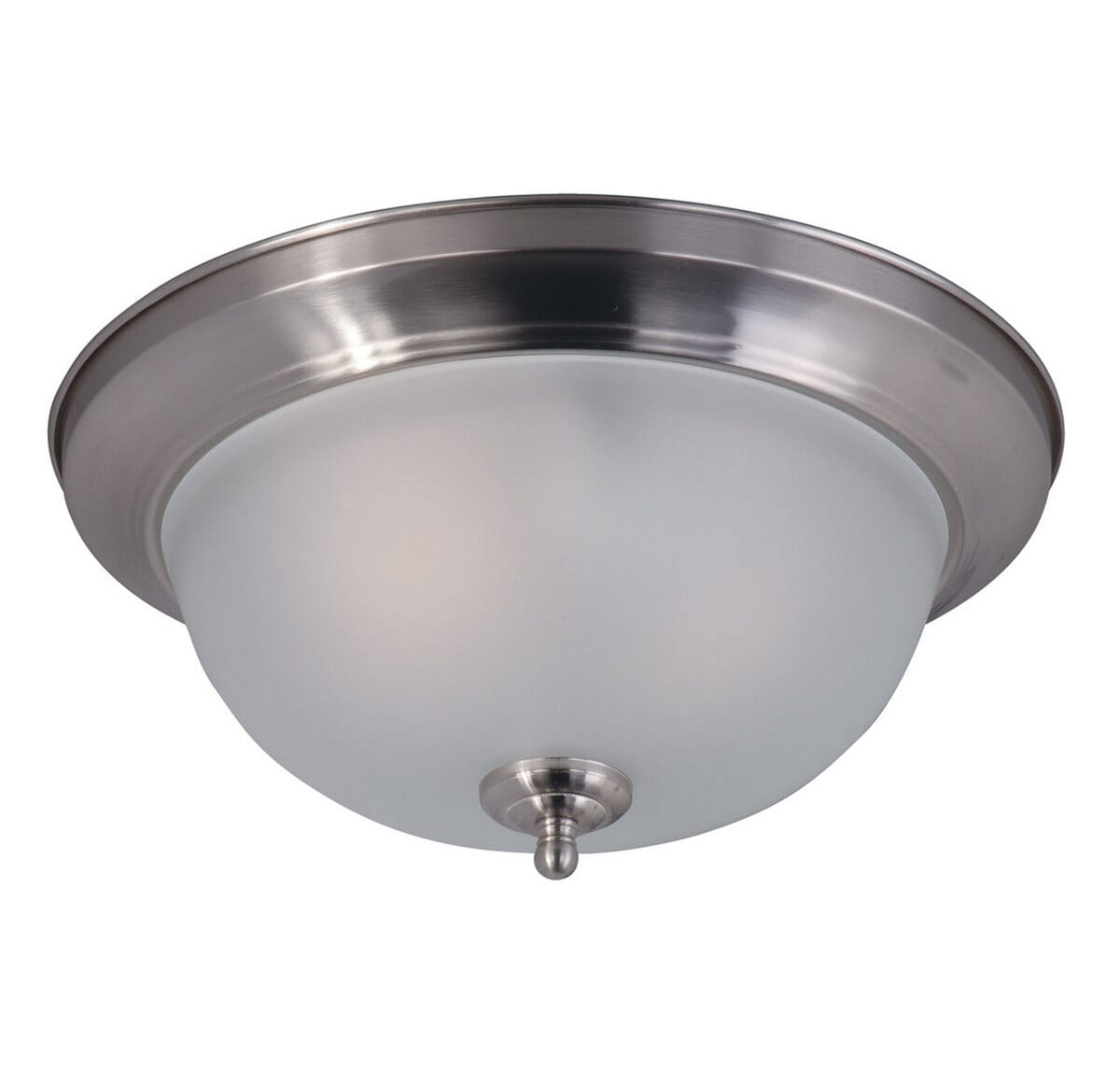 Maxim Lighting Flush Mount EE 13.5" 2-Light Flush Mount in Satin Nickel