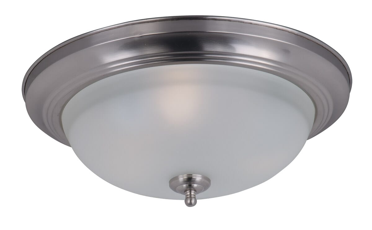 Maxim Lighting 3-Lt Flush Mt., Satin Nickel