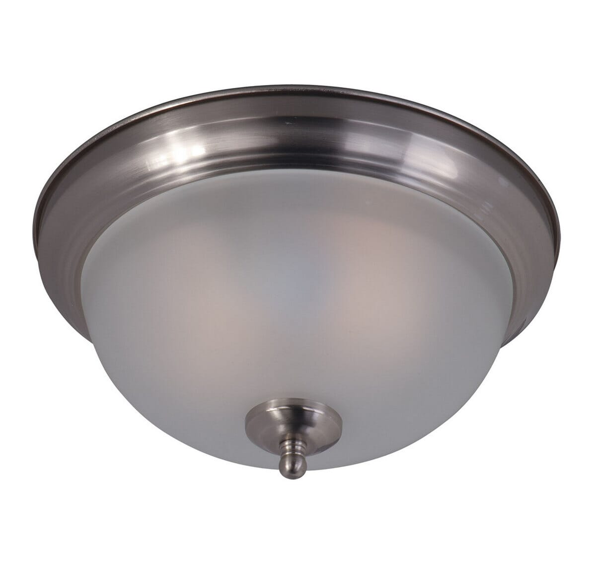 Maxim Lighting Flush Mount EE 11.5" 2-Light Flush Mount in Satin Nickel