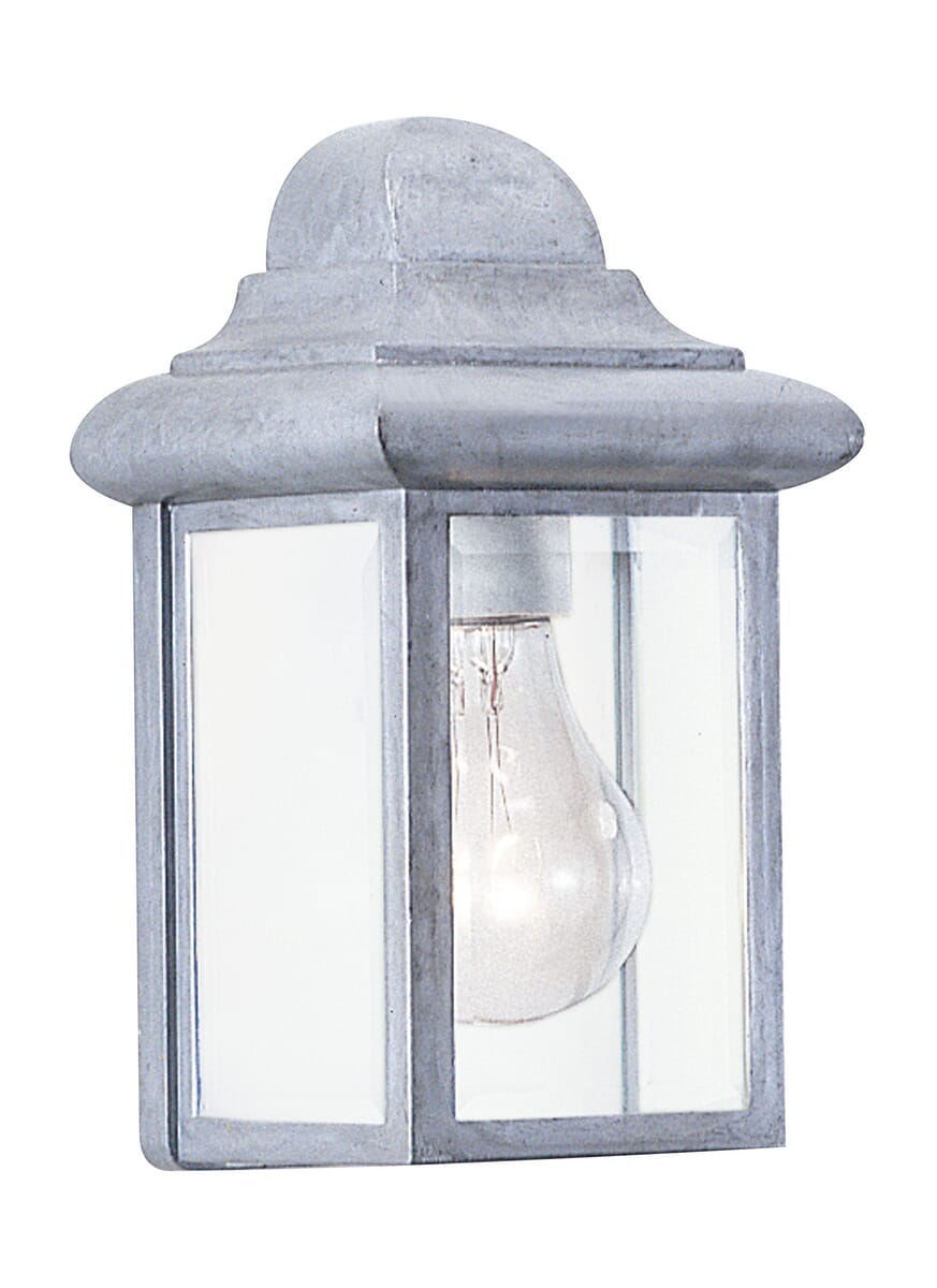 Sea Gull Mullberry Hill 9" Outdoor Wall Light in Pewter