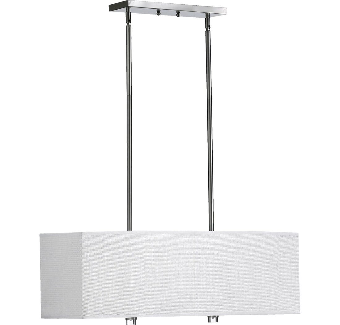 Quorum Copeland 4-Light 10" Ceiling Island Light in Satin Nickel