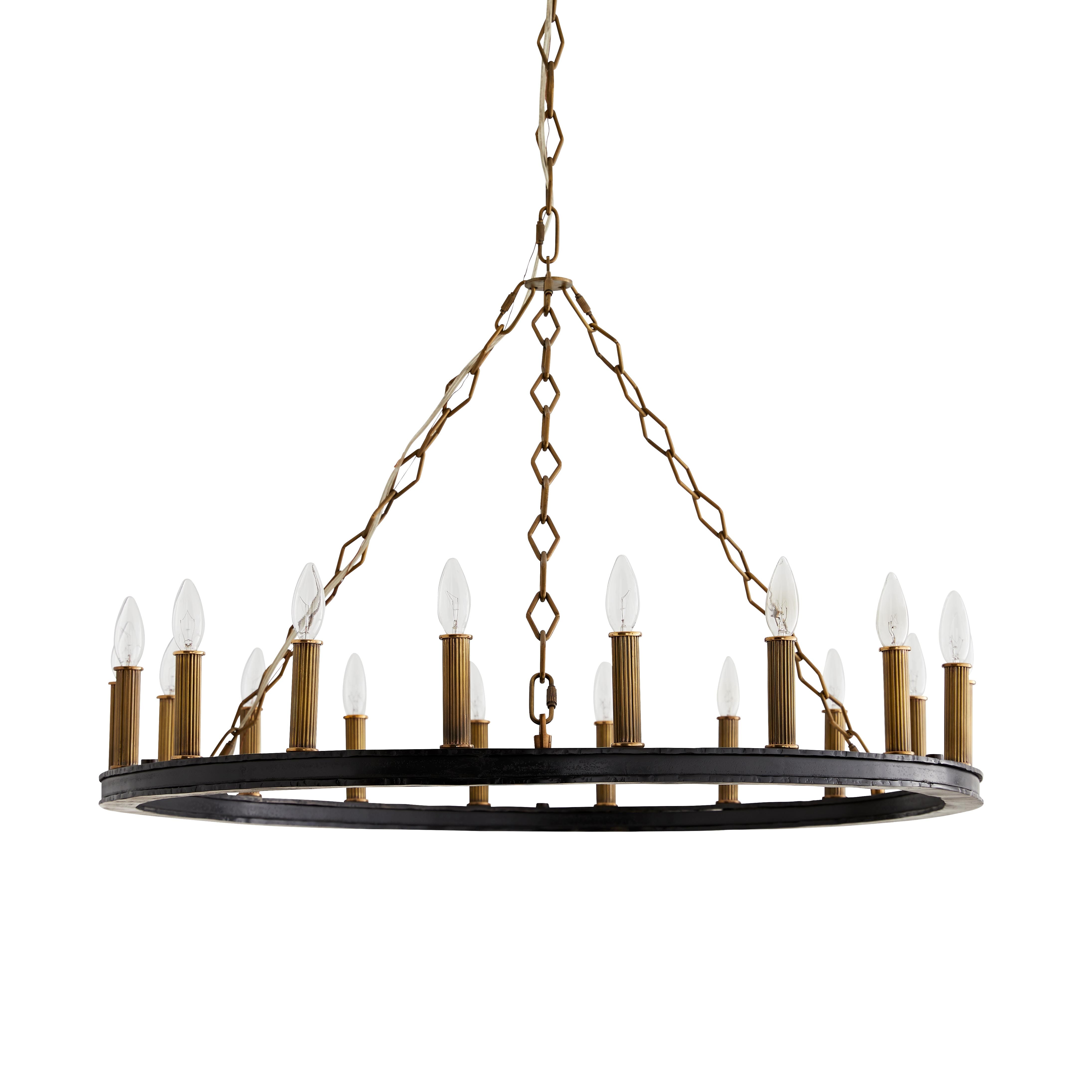 Arteriors Wellington 18-Light Chandelier in Bronze