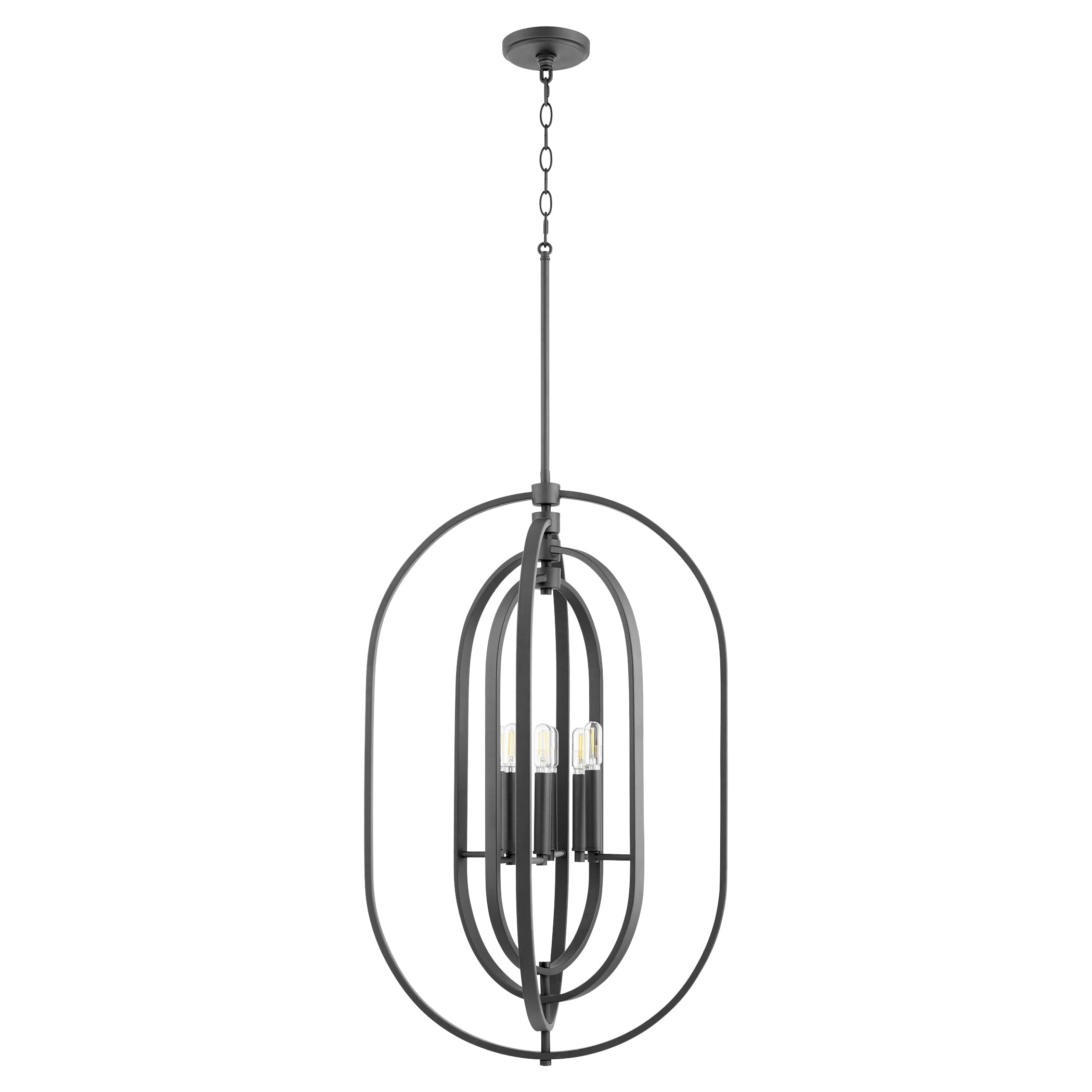 Quorum Contemporary 6-Light 16" Pendant in Noir