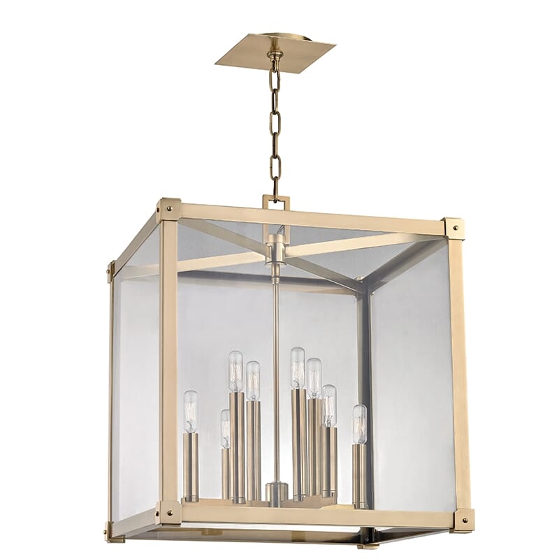 Hudson Valley Forsyth 8-Light Chandelier in Aged Brass