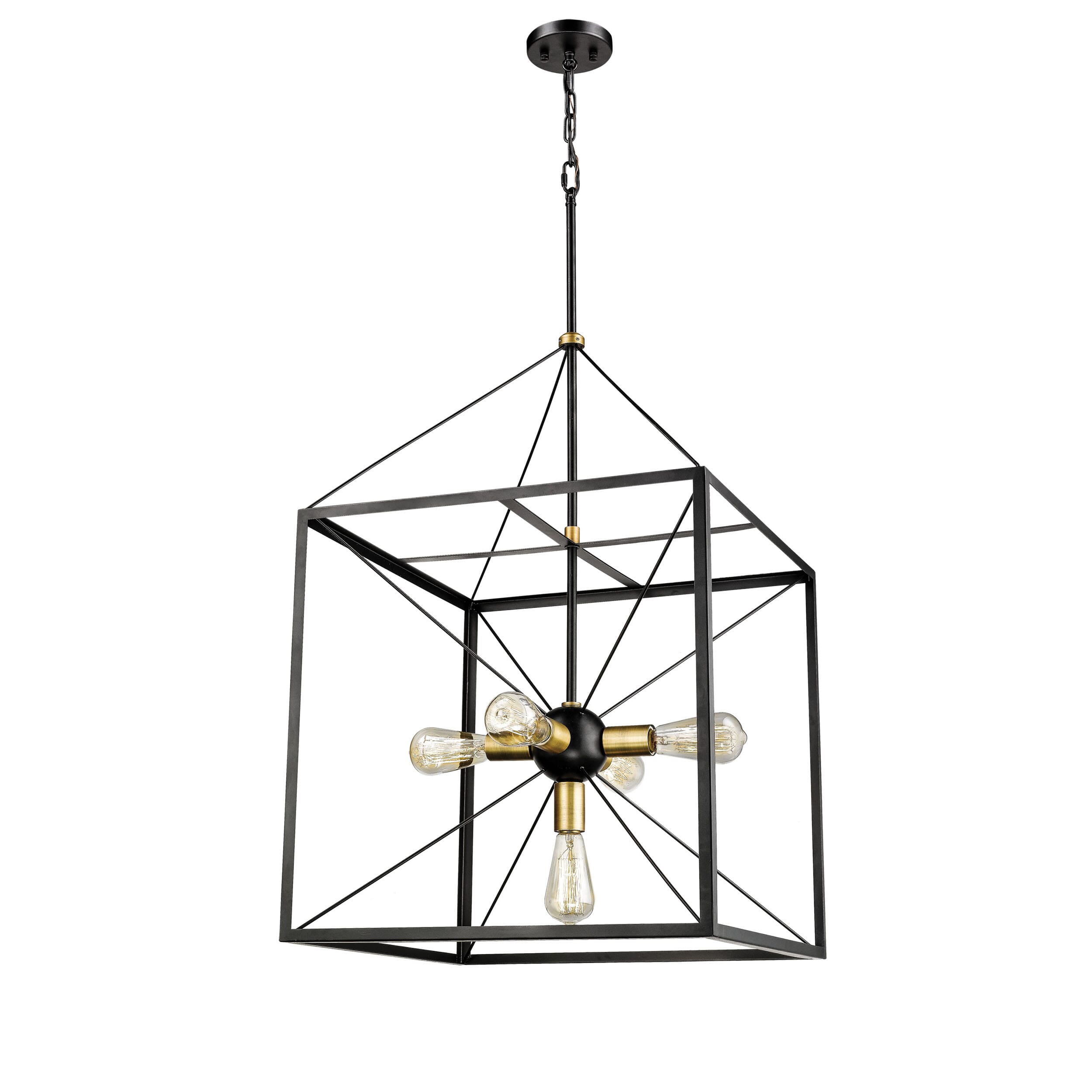 Millennium Lighting 5-Light Pendant in Black/Heirloom Bronze