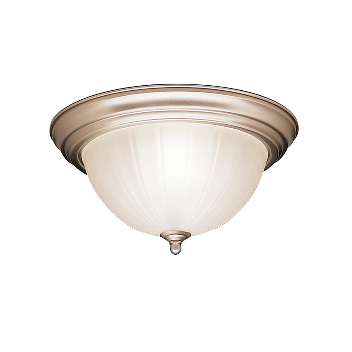 Kichler 2-Light 13.25" Flush Mount in Brushed Nickel