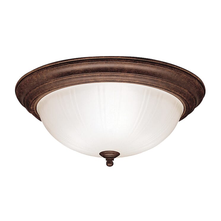 Kichler 3-Light Flush Mount in Tannery Bronze