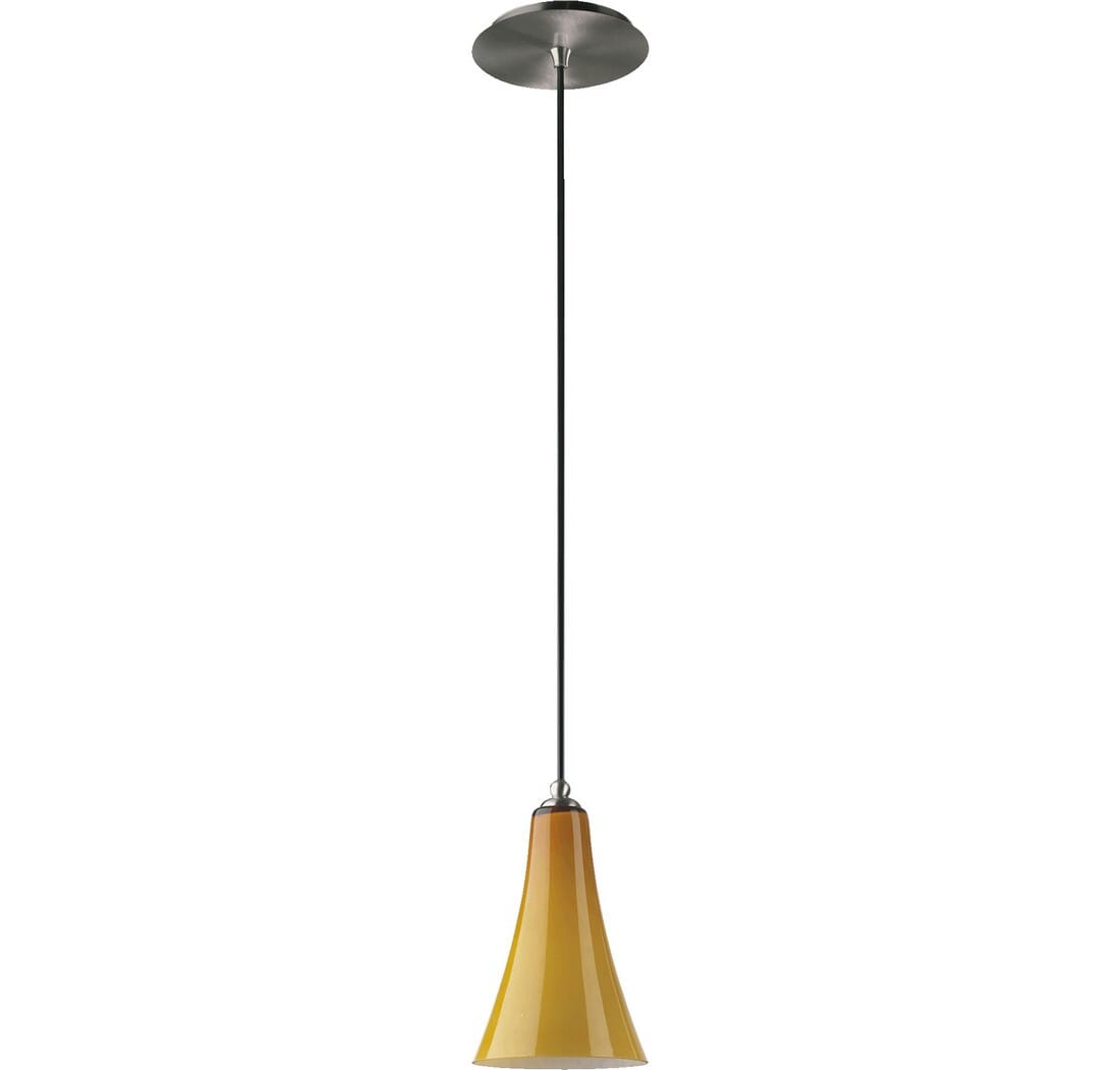 Quorum Transitional 6" Pendant Light in Satin Nickel