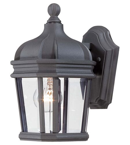 The Great Outdoors Harrison 12" Outdoor Wall Light in Black