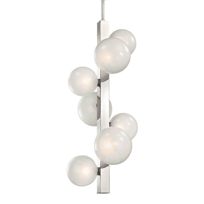 Hudson Valley Hinsdale 7-Light 44" Pendant Light in Polished Nickel