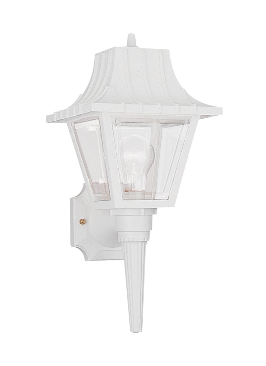 Sea Gull Polycarbonate 18" Outdoor Wall Light in White