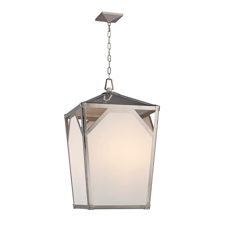 Hudson Valley Carlisle 8-Light Chandelier in Polished Nickel