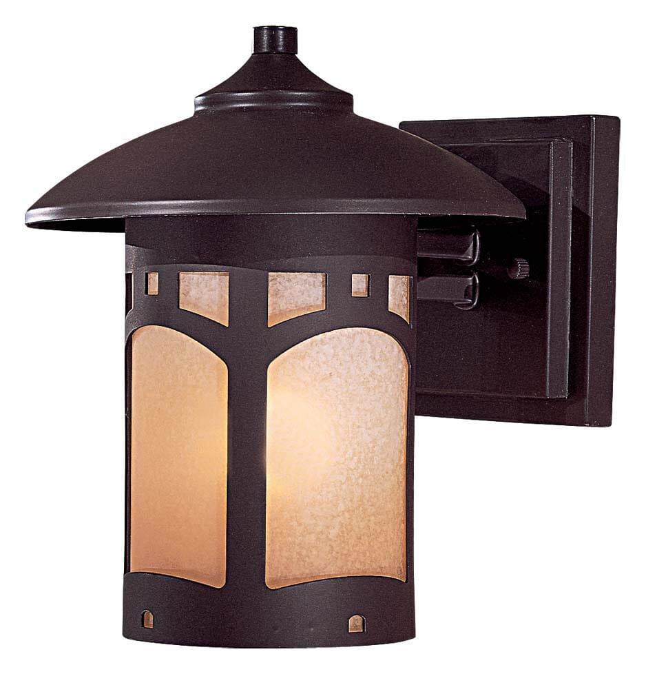 The Great Outdoors Harveston Manor 9" Outdoor Wall Light in Dorian Bronze