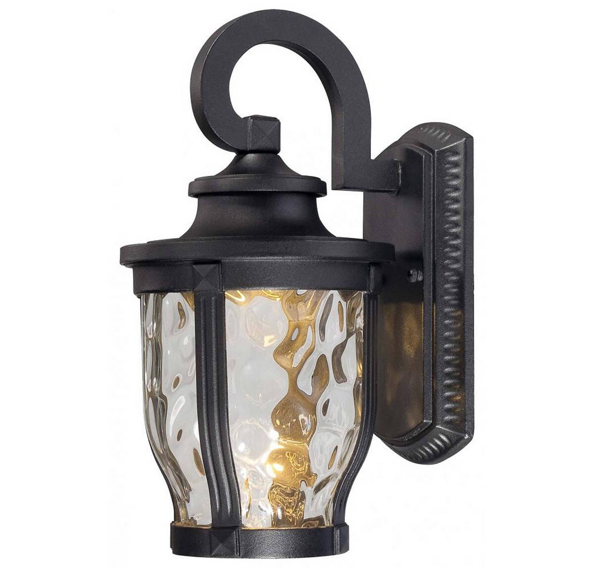 The Great Outdoors Merrimackâ¢ Led 12" Outdoor Wall Light in Black