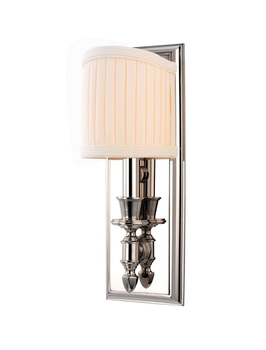 Hudson Valley Bridgehampton 13" Wall Sconce in Polished Nickel