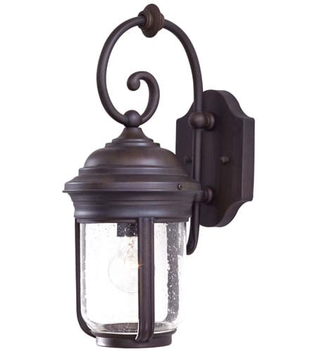 The Great Outdoors Amherst 17" Outdoor Wall Light in Roman Bronze