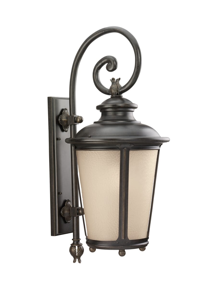 Sea Gull Cape May 30" Outdoor Wall Light in Burled Iron