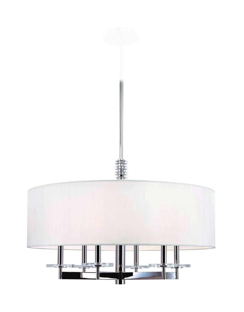 Hudson Valley Chelsea 6-Light Chandelier in Polished Nickel