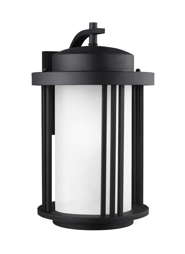 Sea Gull Crowell 20" Outdoor Wall Light in Black