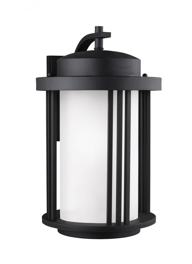 Sea Gull Crowell 20" Outdoor Wall Light in Black