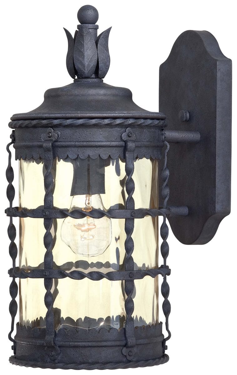 The Great Outdoors Mallorca 16" Outdoor Wall Light in Spanish Iron