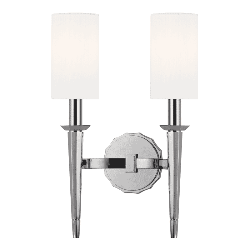 Hudson Valley Tioga 2-Light 17" Wall Sconce in Polished Chrome