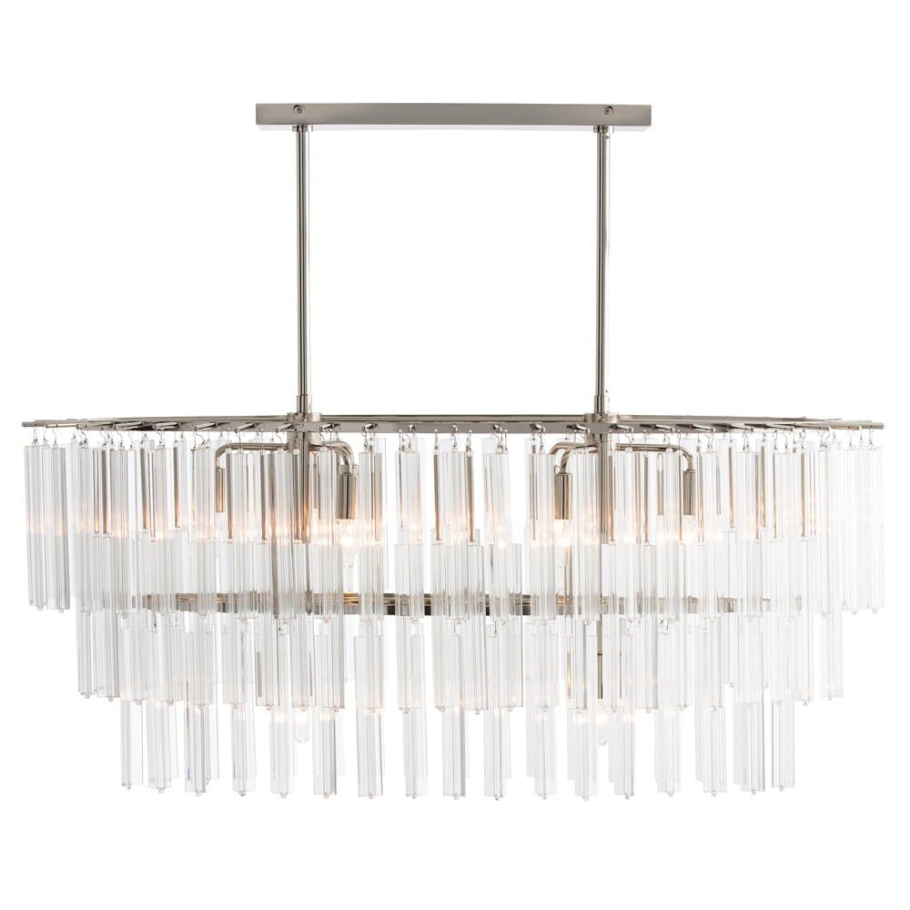 Arteriors Nessa 40" 8-Light Chandelier in Clear