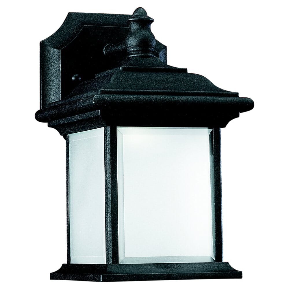 Sea Gull Wynfield 10" Outdoor Wall Light in Black