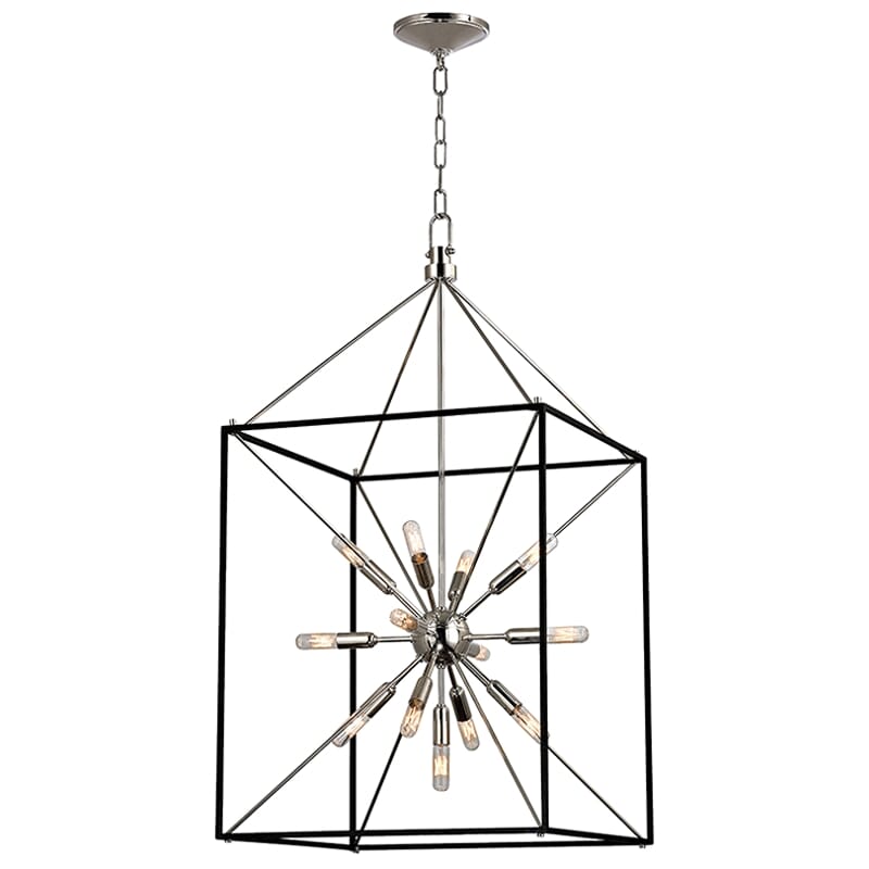 Hudson Valley Glendale 13-Light Chandelier in Polished Nickel