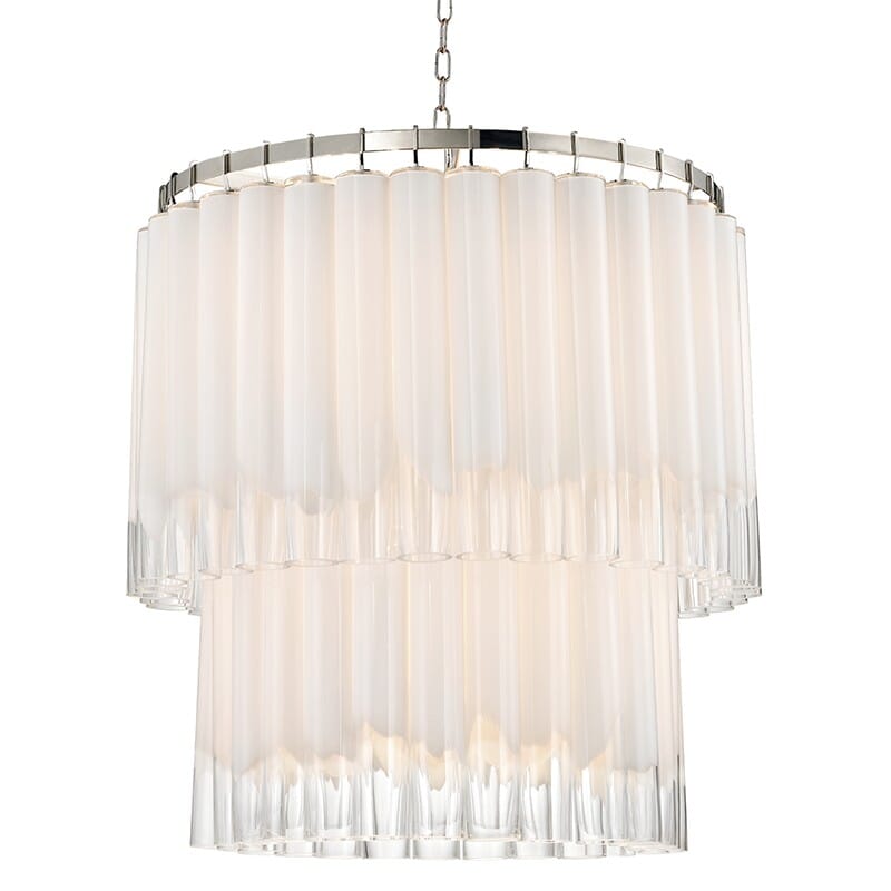 Hudson Valley Tyrell 13-Light 37" Pendant Light in Polished Nickel